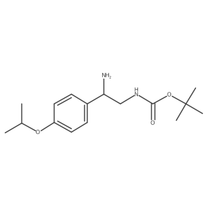 tert-butyl N-{2-amino-2-[4-(propan-2-yloxy)phenyl]ethyl}carbamate结构式
