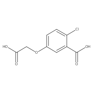 Phenoxyacetic acid,3-carboxy-4-CL Structure