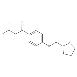 N-isopropyl-4-(pyrrolidin-2-ylmethoxy)benzamide hydrochloride结构式