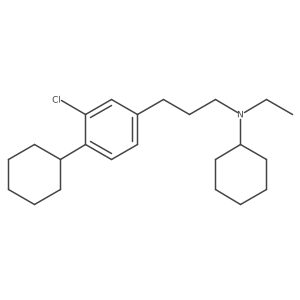 3-Chloro-N,4-dicyclohexyl-N-ethylbenzenepropanamine结构式