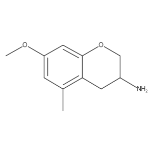 2H-1-Benzopyran-3-amine, 3,4-dihydro-7-methoxy-5-methyl- Structure