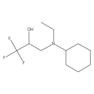 3-(Cyclohexyl(ethyl)amino)-1,1,1-trifluoropropan-2-ol Structure