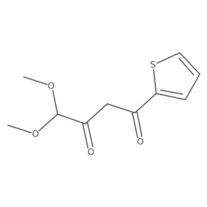 4,4-Dimethoxy-1-(thiophen-2-yl)butane-1,3-dione Structure