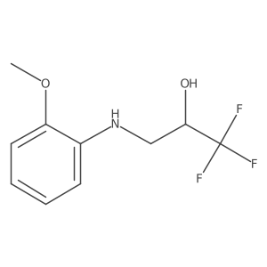 1,1,1-Trifluoro-3-((2-methoxyphenyl)amino)propan-2-ol Structure