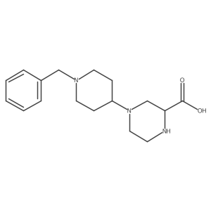 4-(1-Benzylpiperidin-4-yl)piperazine-2-carboxylic acid结构式