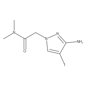 2-(3-Amino-4-iodo-1H-pyrazol-1-yl)-N,N-dimethylacetamide Structure
