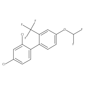 4'-Difluoromethoxy-2,4-dichloro-2'-trifluoromethyl-biphenyl Structure
