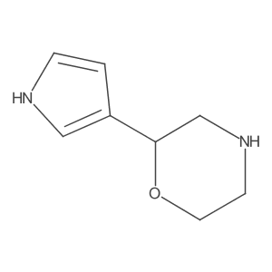 2-(1H-pyrrol-3-yl)morpholine结构式