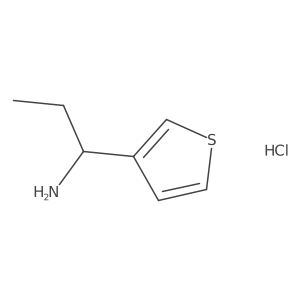 1-(Thiophen-3-yl)propan-1-amine hydrochloride结构式