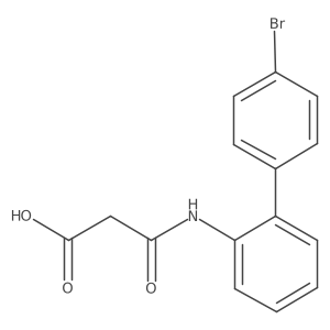 N-(4'-Bromo-biphenyl-2-yl)-malonamic acid Structure