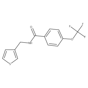 N-(thiophen-3-ylmethyl)-4-(trifluoromethoxy)benzamide结构式