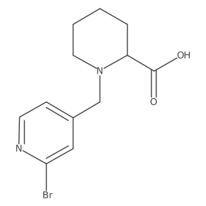 1-((2-Bromopyridin-4-yl)methyl)piperidine-2-carboxylic acid结构式