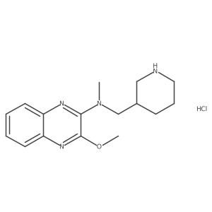 3-methoxy-N-methyl-N-(piperidin-3-ylmethyl)quinoxalin-2-amine hydrochloride Structure
