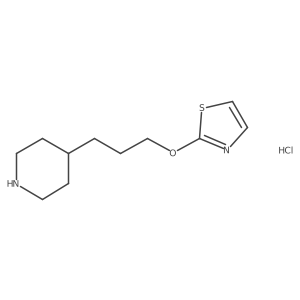 2-(3-(Piperidin-4-yl)propoxy)thiazole hydrochloride结构式