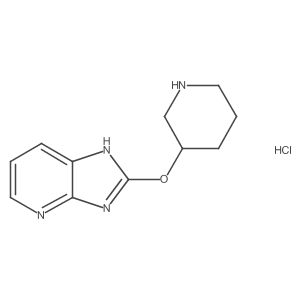 (R)-2-(piperidin-3-yloxy)-3H-imidazo[4,5-b]pyridine hydrochloride Structure