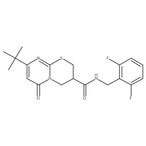 8-(tert-butyl)-N-(2,6-difluorobenzyl)-6-oxo-2,3,4,6-tetrahydropyrimido[2,1-b][1,3]thiazine-3-carboxamide结构式