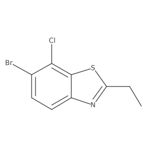 6-Bromo-7-chloro-2-ethylbenzo[D]thiazole Structure