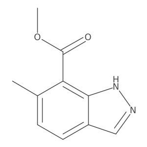 methyl 6-methyl-1H-indazole-7-carboxylate Structure