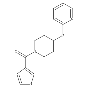 (4-(Pyridin-2-yloxy)piperidin-1-yl)(thiophen-3-yl)methanone Structure