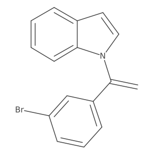 1H-Indole, 1-[1-(3-bromophenyl)ethenyl]- Structure