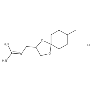 1-({8-Methyl-1,4-dioxaspiro[4.5]decan-2-yl}methyl)guanidine hydroiodide结构式
