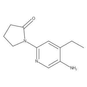 1-(5-Amino-4-ethyl-pyridin-2-yl)-pyrrolidin-2-one Structure
