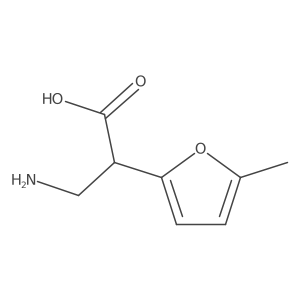 3-amino-2-(5-methyl-2-furyl)propanoic acid结构式