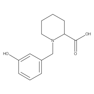1-(3-Hydroxybenzyl)piperidine-2-carboxylic acid结构式