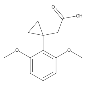 2-[1-(2,6-Dimethoxyphenyl)cyclopropyl]acetic acid Structure