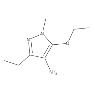 5-ethoxy-3-ethyl-1-methyl-1H-pyrazol-4-amine Structure