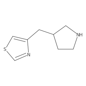 4-[(Pyrrolidin-3-yl)methyl]-1,3-thiazole Structure
