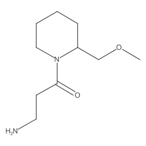 3-Amino-1-(2-(methoxymethyl)piperidin-1-yl)propan-1-one结构式