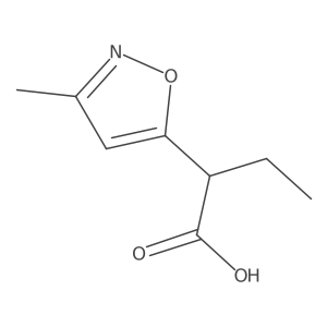 2-(3-Methyl-1,2-oxazol-5-yl)butanoic acid Structure