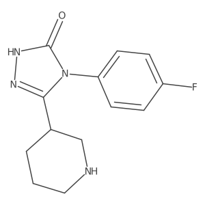 4-(4-Fluorophenyl)-3-(piperidin-3-yl)-1H-1,2,4-triazol-5(4H)-one Structure