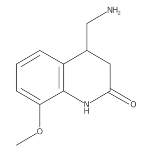4-(Aminomethyl)-8-methoxy-1,2,3,4-tetrahydroquinolin-2-one Structure