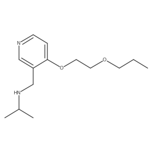 3-Pyridinemethanamine, N-(1-methylethyl)-4-(2-propoxyethoxy)-结构式