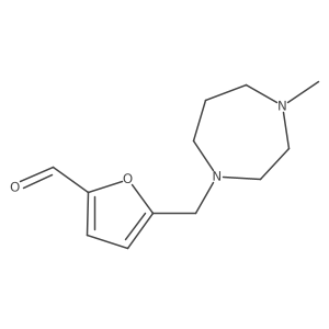 5-[(4-Methyl-1,4-diazepan-1-yl)methyl]furan-2-carbaldehyde Structure