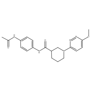N-(4-acetamidophenyl)-1-(6-methoxypyridazin-3-yl)piperidine-3-carboxamide Structure