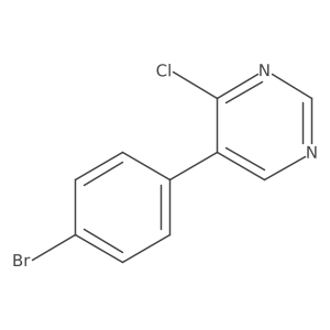 5-(4-Bromophenyl)-4-chloropyrimidine结构式