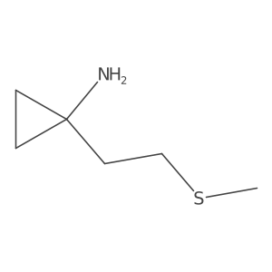 1-[2-(Methylsulfanyl)ethyl]cyclopropan-1-amine结构式