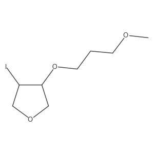 3-Iodo-4-(3-methoxypropoxy)oxolane Structure