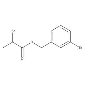 (3-Bromophenyl)methyl 2-bromopropanoate结构式