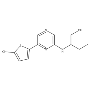 2-[[6-(5-Chloro-2-thienyl)-2-pyrazinyl]amino]-1-butanol Structure