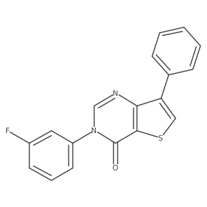 3-(3-Fluorophenyl)-7-phenylthieno[3,2-d]pyrimidin-4(3H)-one Structure