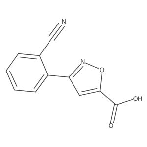 3-(2-Cyanophenyl)-1,2-oxazole-5-carboxylicacid Structure