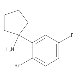 1-(2-Bromo-5-fluorophenyl)cyclopentan-1-amine Structure