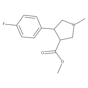 Methyl 4-(4-fluorophenyl)-1-methylpyrrolidine-3-carboxylate Structure