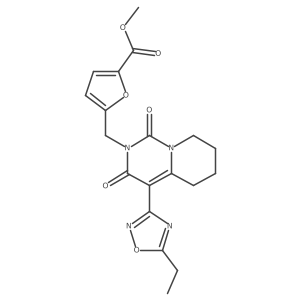 methyl 5-{[4-(5-ethyl-1,2,4-oxadiazol-3-yl)-1,3-dioxo-1H,2H,3H,5H,6H,7H,8H-pyrido[1,2-c]pyrimidin-2-yl]methyl}furan-2-carboxylate Structure