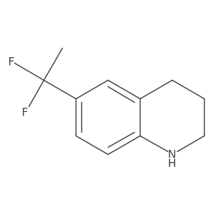 6-(1,1-Difluoro-ethyl)-1,2,3,4-tetrahydro-quinoline结构式