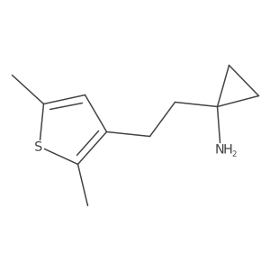 1-[2-(2,5-Dimethylthiophen-3-yl)ethyl]cyclopropan-1-amine结构式